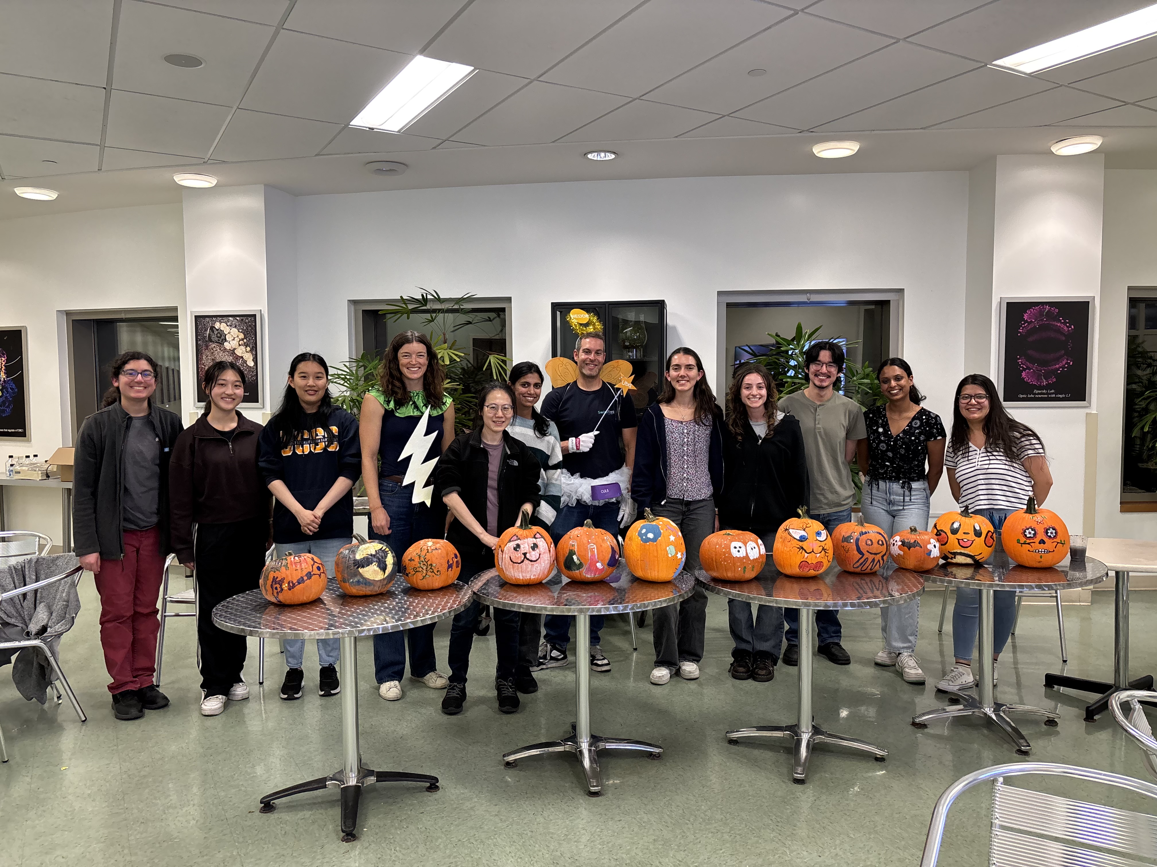 Pumpkin painting with the Lawrence Lab